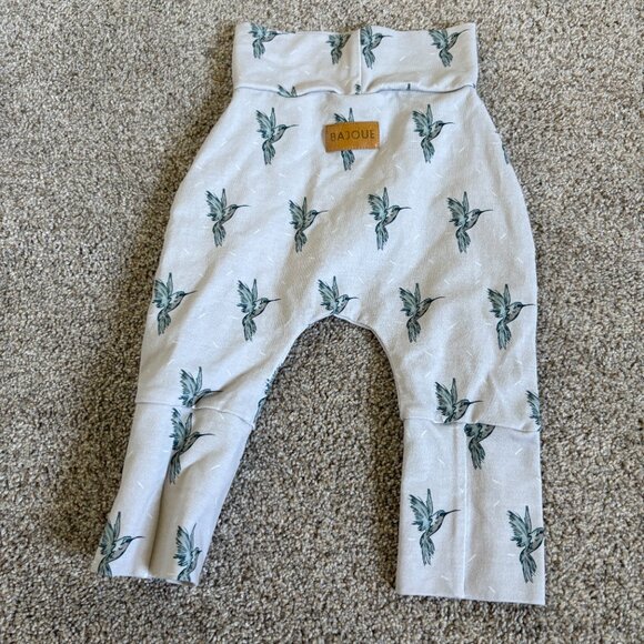 Bajoue 0-12 month  Grow with Me Hummingbird Pants Made in Canada - Picture 5 of 7
